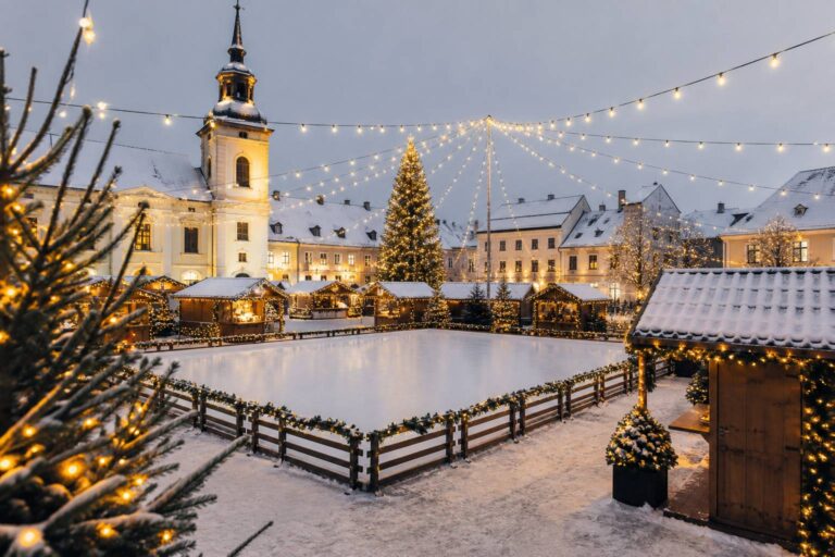 Patinoire éphémère de Noël : villes, dates et tarifs