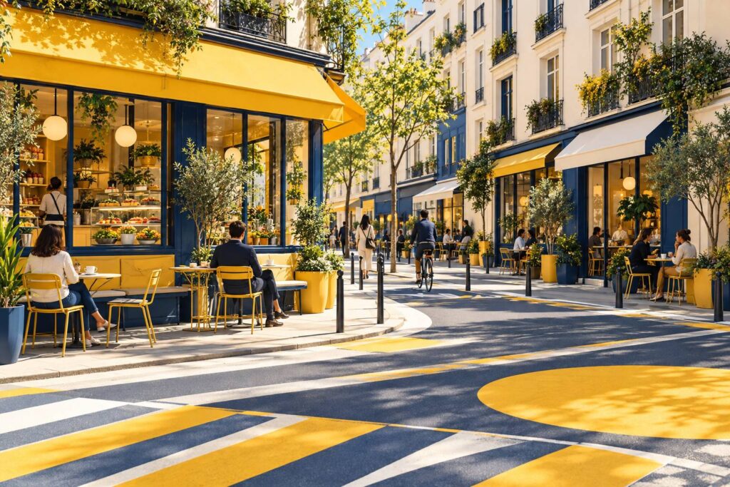 Illustration éditoriale du sujet : Les meilleures adresses de cafés et coffee shops vegan et végétariens à Paris