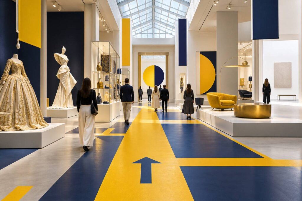 Illustration éditoriale du sujet : Parcours incontournables : musées de mode, haute couture et design pour les passionnés de style à Paris