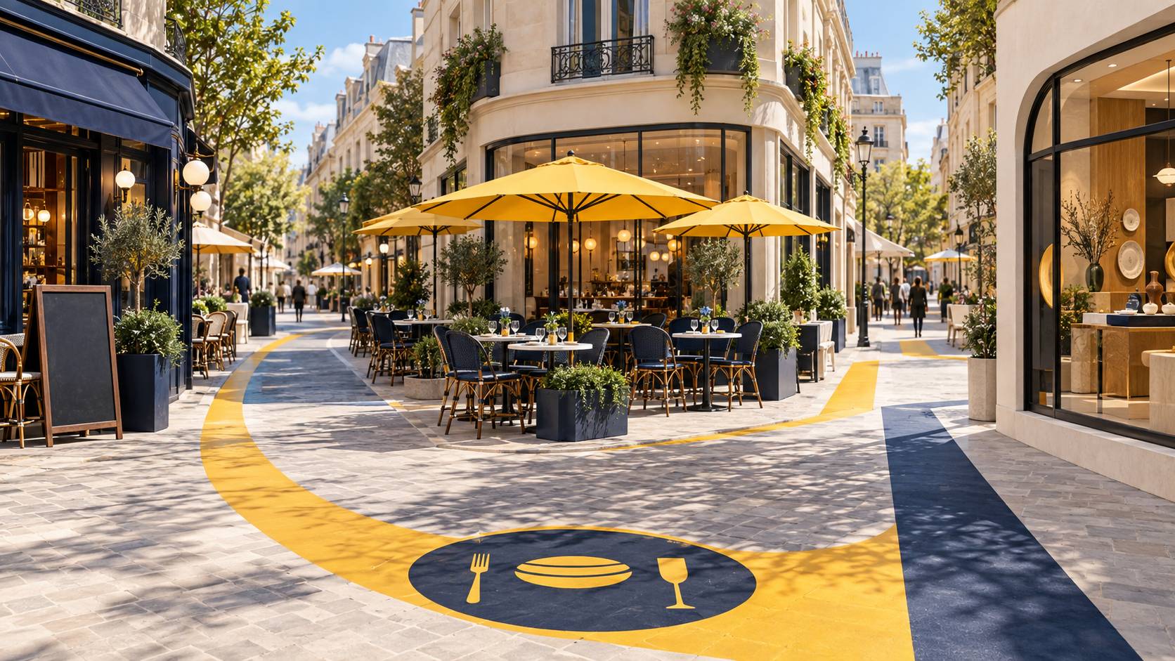 Illustration éditoriale du sujet : Paris à table : nos adresses incontournables entre tradition française et modernité culinaire